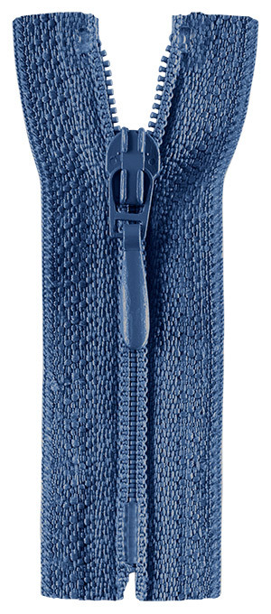 Reißverschluss - S40 Tropfenschieber - Kleider - 30cm - jeansblau