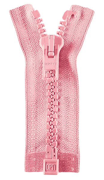 Reißverschluss - P60 Werraschieber - Jacken - teilbar - 40cm - rosa