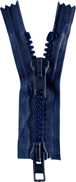 Reißverschluss - P60 Werraschieber - Jacken - teilbar, Zweiwege - 65cm - dunkelblau