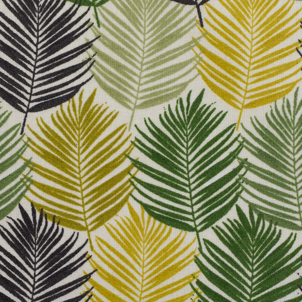 Baumwolle beschichtet - Leonie - Palmblätter grüntöne