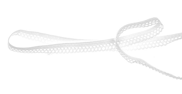 Zierlitze - elastisch - 12mm - weiß
